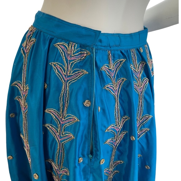 Blue Lengha with Dupatta - Picture 10 of 15